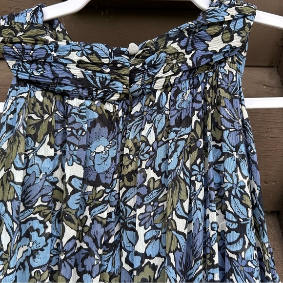 Veronica Beard Florencia Floral Maxi Dress Blue Multi Size 16 - Picture 8 of 15